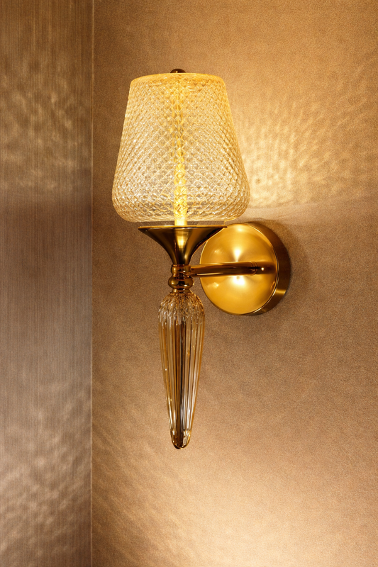 HDC Premium Smoke & Amber Ambient Wall Light for Hotel & Home Interiors