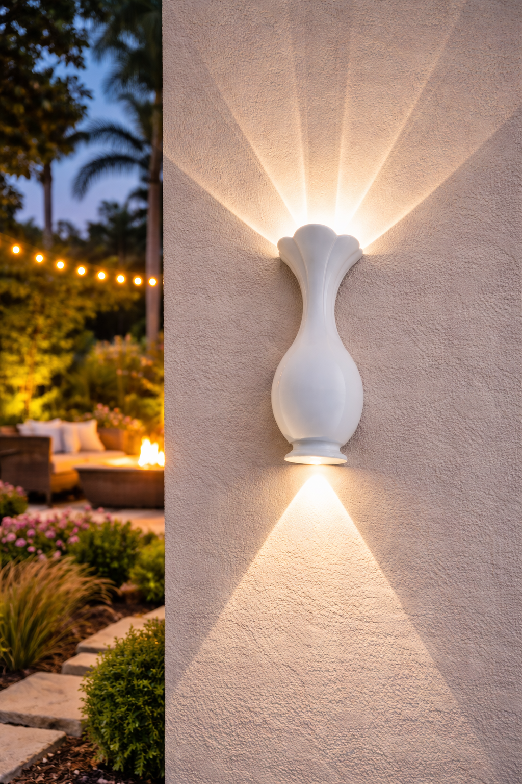 HDC Luxury Brown/ Grey Dual Glow Outdoor Light for Outdoor Spaces