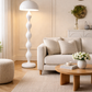 HDC Luxury Modern Designer Floor Lamp with Sculpted Body for Living Room & Bedroom