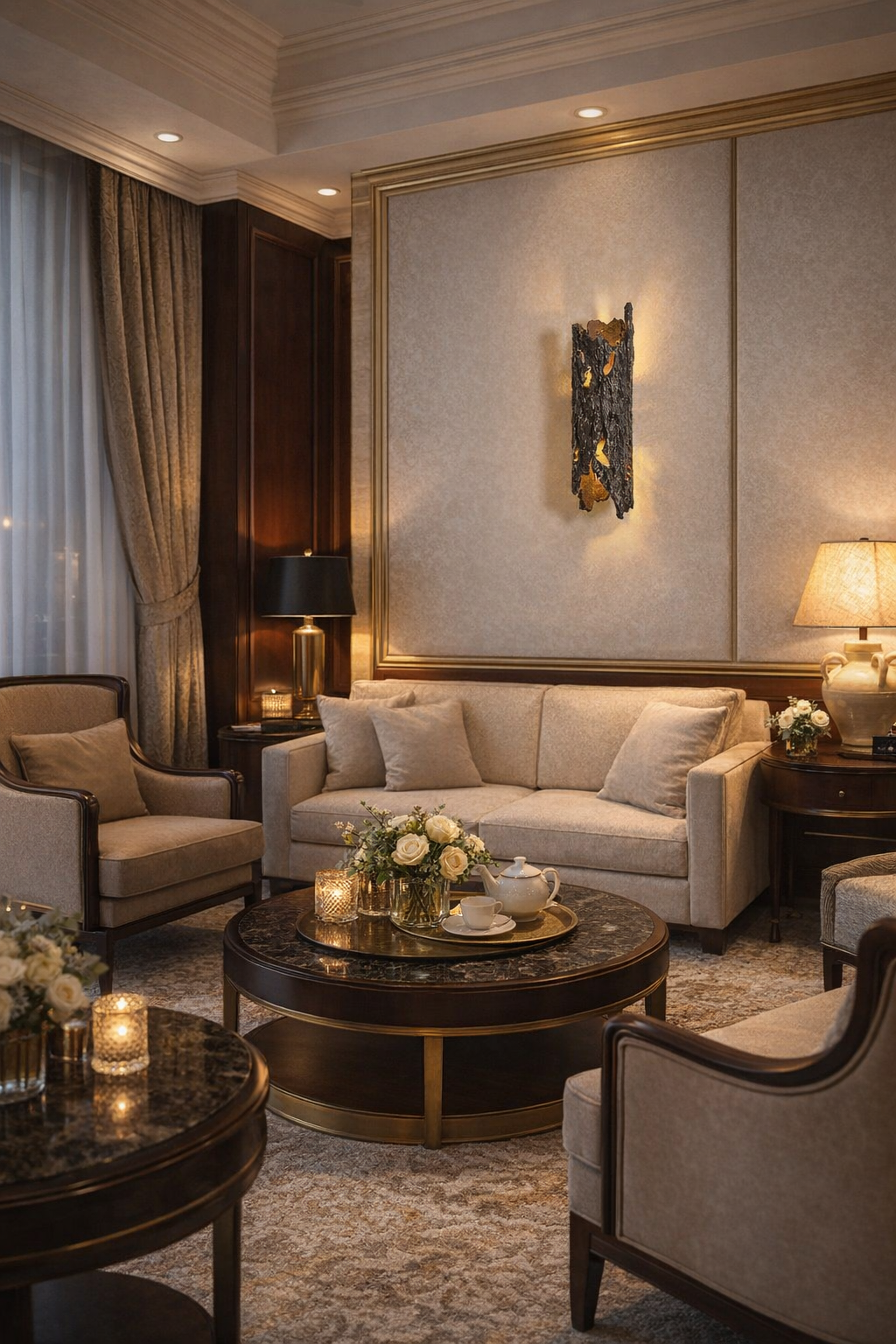 HDC Luxury Textured Designer Wall Light for Living Room & Bedroom