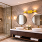 HDC Modern Gold LED Wall Light with Dual Up & Down Light for Bedroom, Living Room, Passage & Hotel Décor