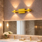 HDC Modern Gold LED Wall Light with Dual Up & Down Light for Bedroom, Living Room, Passage & Hotel Décor