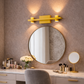 HDC Modern Gold LED Wall Light with Dual Up & Down Light for Bedroom, Living Room, Passage & Hotel Décor