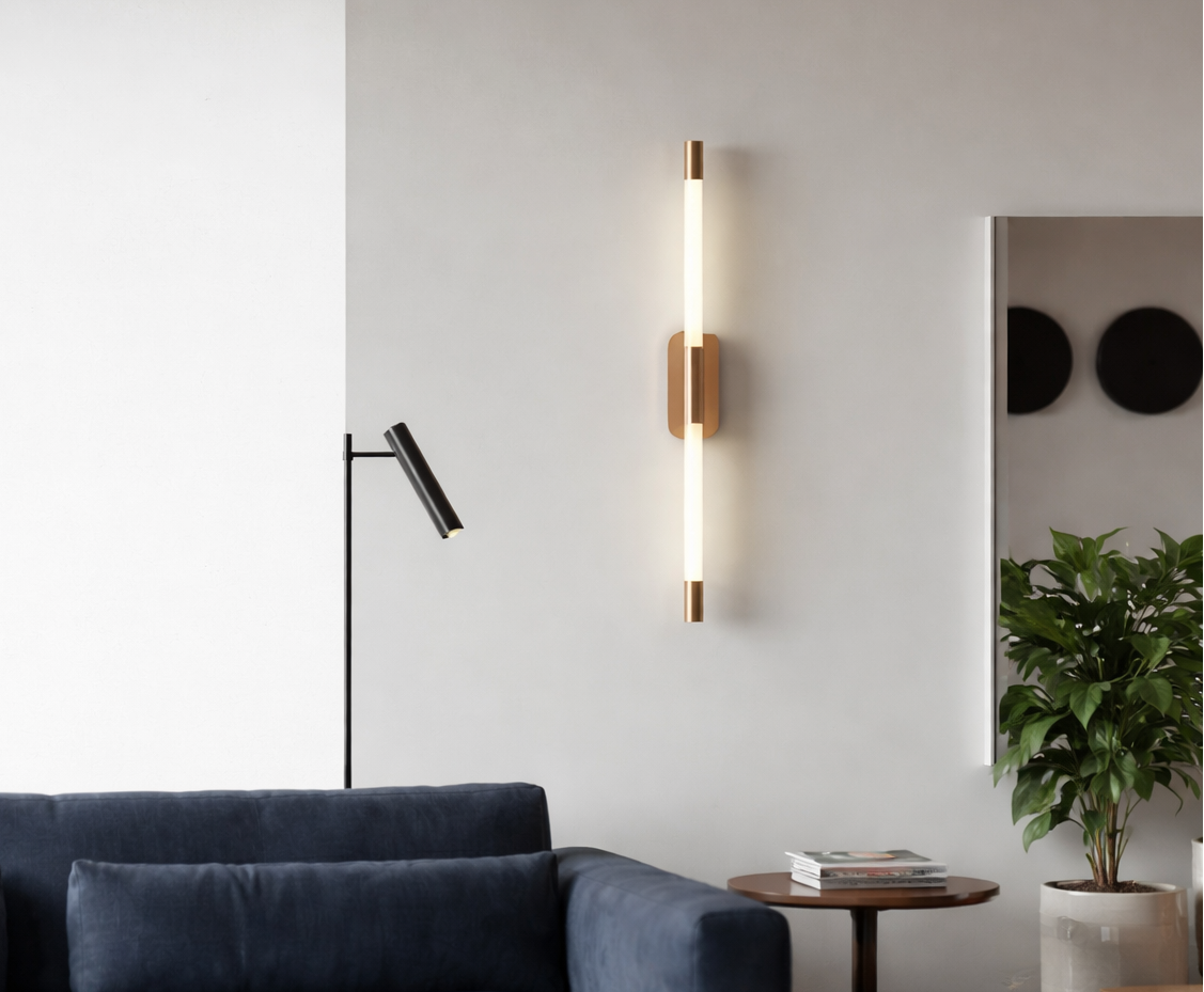 HDC Luxury Modern Gold/RGD LED Wall Light for Living Room, Bedroom & Hotel Décor