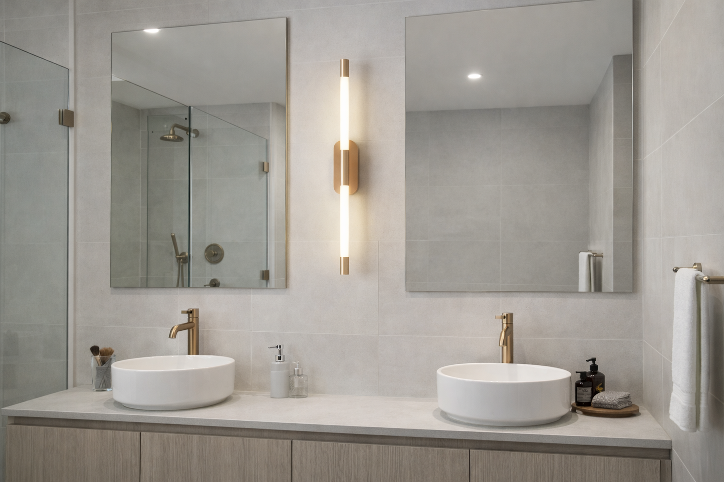 HDC Luxury Modern Gold/RGD LED Wall Light for Living Room, Bedroom & Hotel Décor