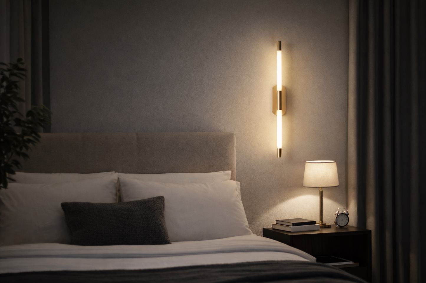 HDC Luxury Modern Gold/RGD LED Wall Light for Living Room, Bedroom & Hotel Décor