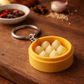 HDC Mini Steamed Dumpling Basket Keyring | Cute Food-Themed Accessory Keyring