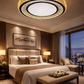 HDC 600/800mm Luxury Crystal Flush Mount Ceiling Light for Bedroom & Living Room