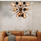 Hdc Sputnik Design Multi-Arm Mid-century Ceiling Chandelier with Gold Finish for Living & Dining Spaces