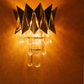 HDC Gold Mirror Finish LED Wall Sconce with Hanging Crystal Droplets For Living Room