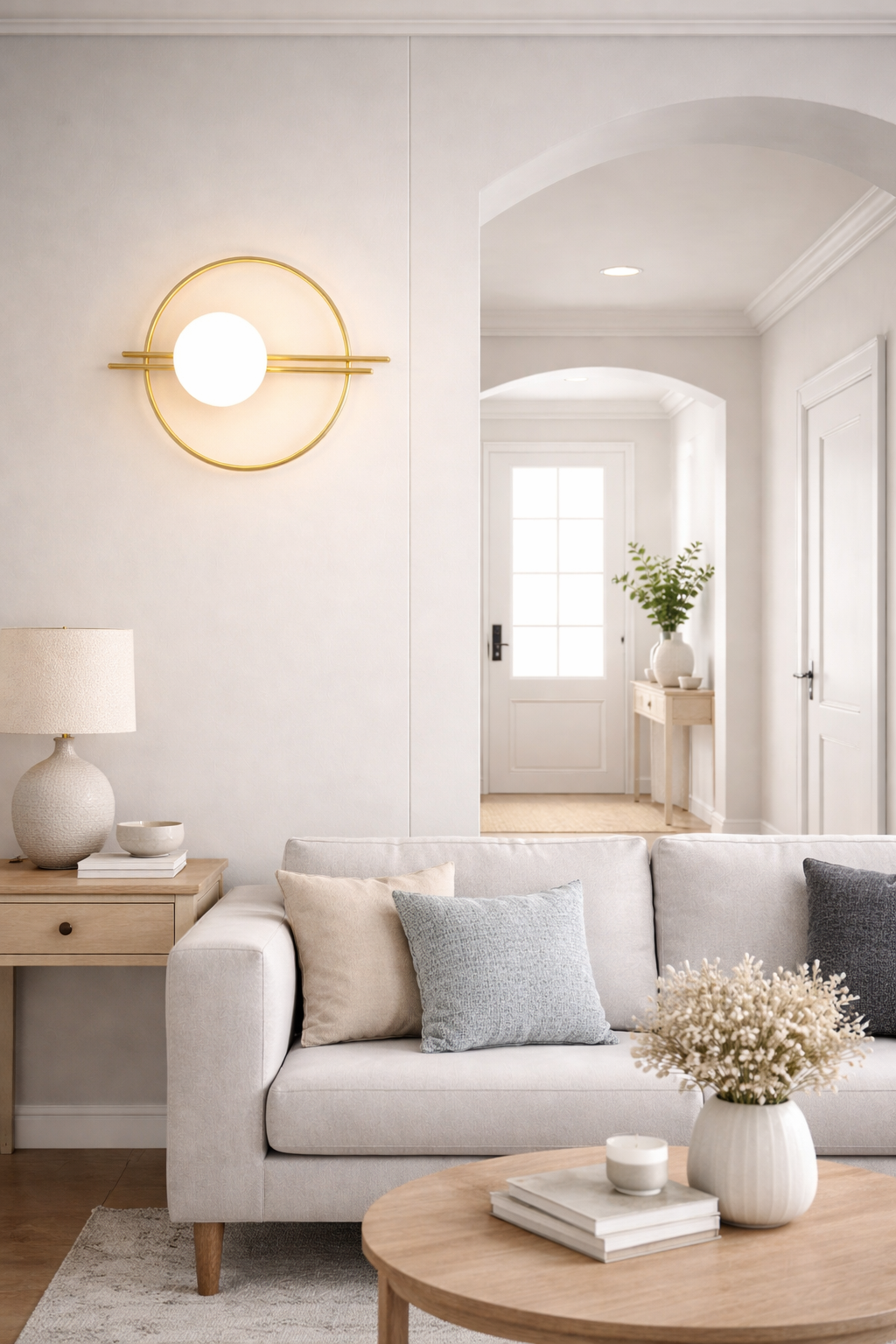 HDC Nordic Golden LED Wall Lamp Indoor LED Wall Lighting Fixtures