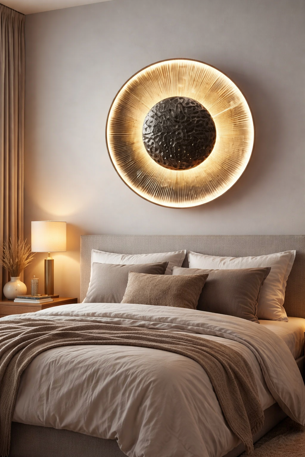 Hdc Led 250mm Resin Rose Gold Ceiling Lamp For Home Office - Warm White