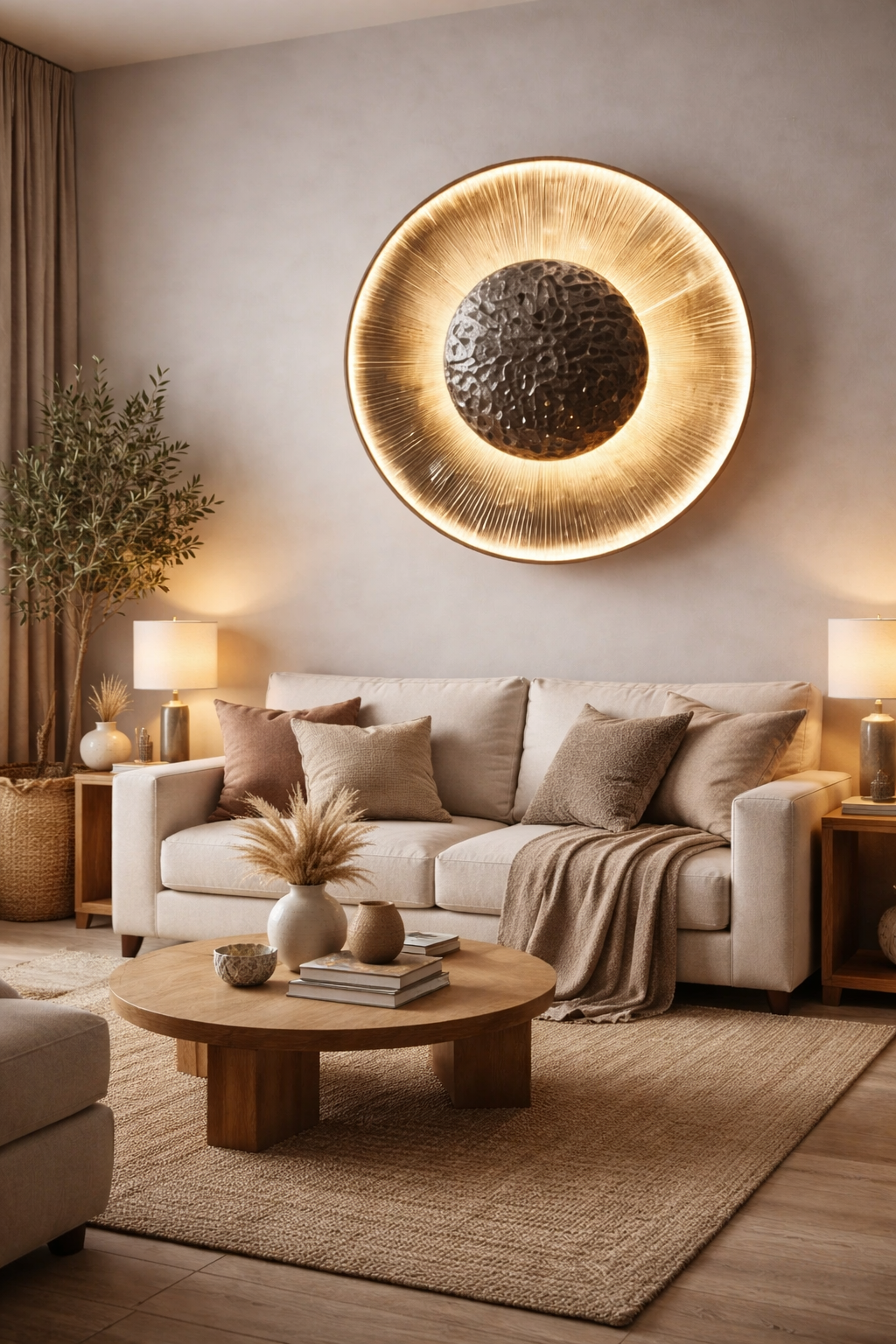 Hdc Led 250mm Resin Rose Gold Ceiling Lamp For Home Office - Warm White