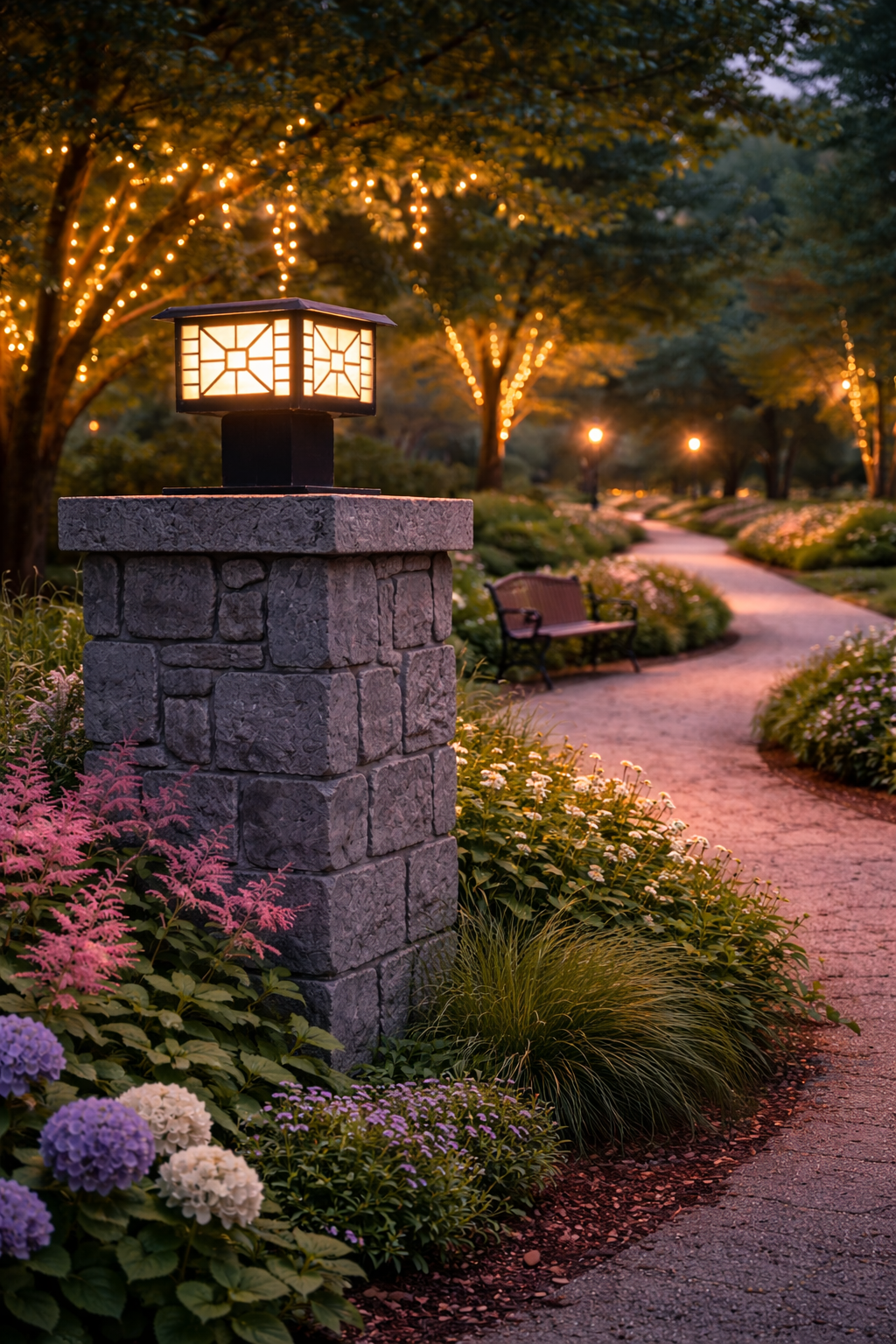 HDC Modern Black Finish, Water-Resistant Outdoor LED Gate Light for Courtyard Door Decorative Lamp