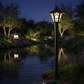 HDC Black Finish Outdoor Decorative Gate Light with Frosted Glass for Garden And Pathway