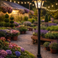 HDC Black Finish Outdoor Decorative Gate Light with Frosted Glass for Garden And Pathway