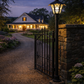 HDC Black Finish Outdoor Decorative Gate Light with Frosted Glass for Garden And Pathway