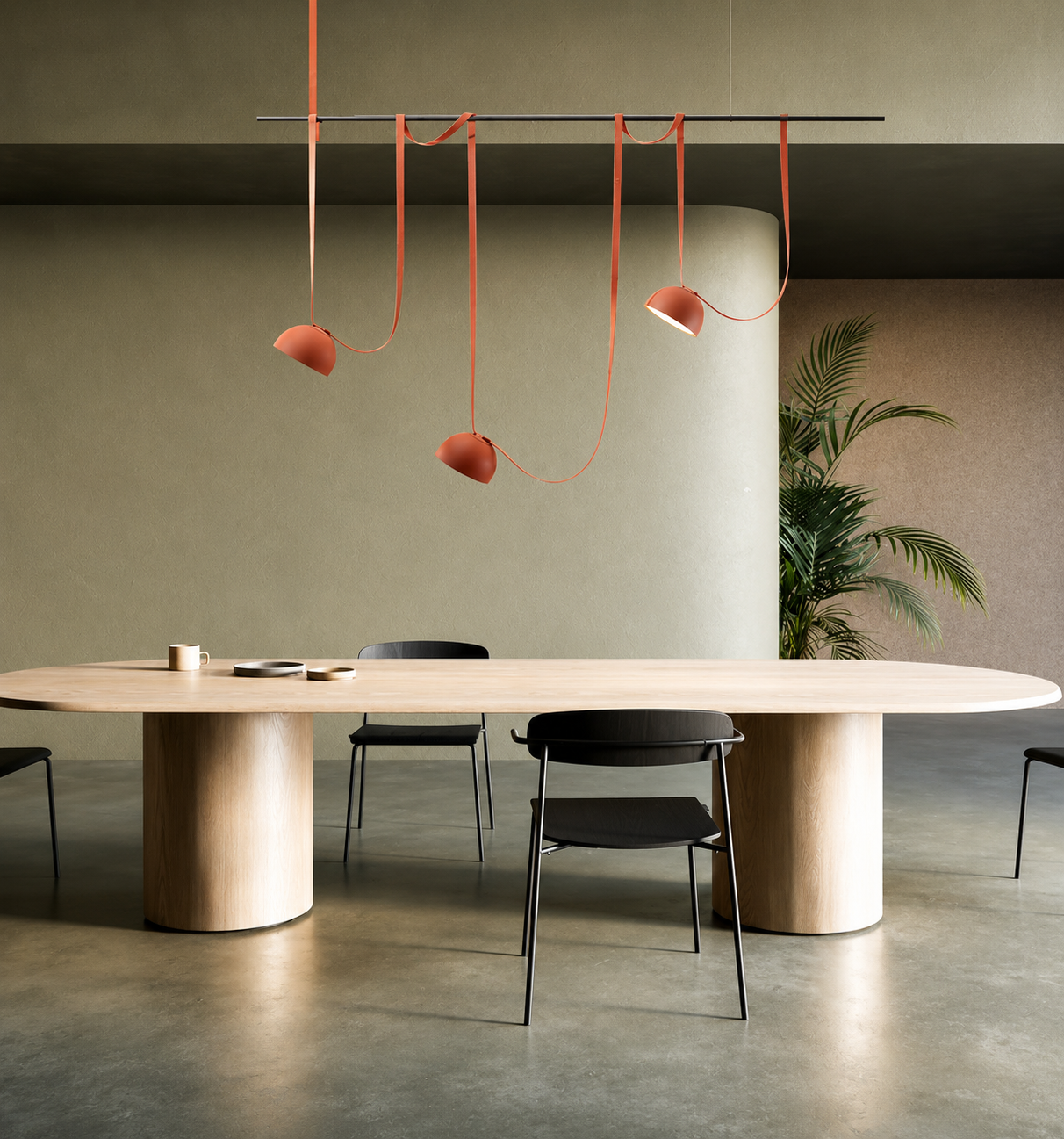 HDC Modern Adjustable Multi-Light Linear Pendant Light for Dining Room, Kitchen Island