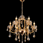 HDC Luxury Gold Crystal Light Decorative Chandelier Ceiling Light for Living Room, Dining Room
