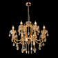 HDC Luxury Gold Crystal Light Decorative Chandelier Ceiling Light for Living Room, Dining Room