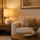 HDC Luxury Marble Base Table Lamp for Bedside Table, Living Room