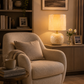 HDC Luxury Marble Base Table Lamp for Bedside Table, Living Room