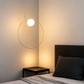 HDC Modern Golden LED Ring Pendant Light for Bedroom, Living Room