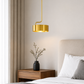 HDC Modern Golden Metal Pendant Light for Bedroom, Living Room