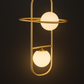 HDC Modern Gold Finish Glass Ball Hanging Pendant Light