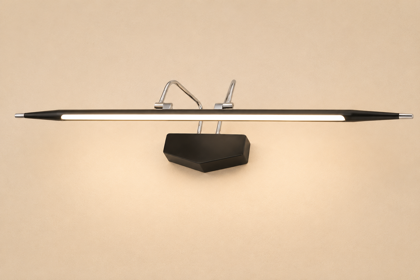 HDC Luxury Black LED Mirror Light for Washroom, Vanity Area