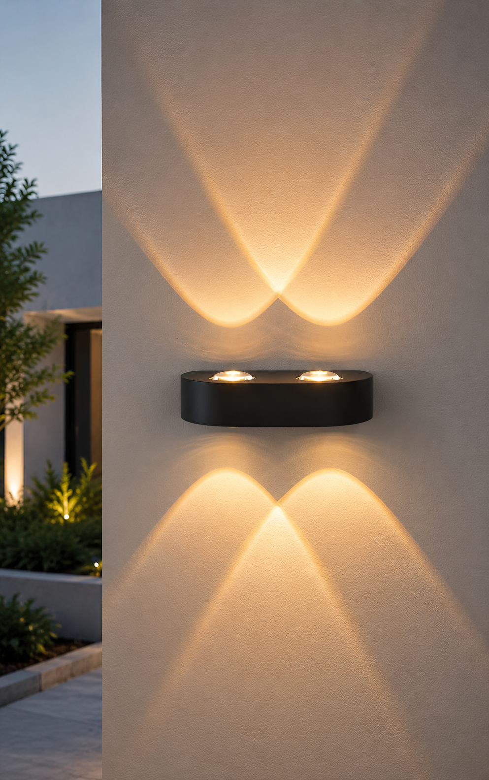 HDC Modern Up & Down Dual Beam LED Outdoor Wall Light