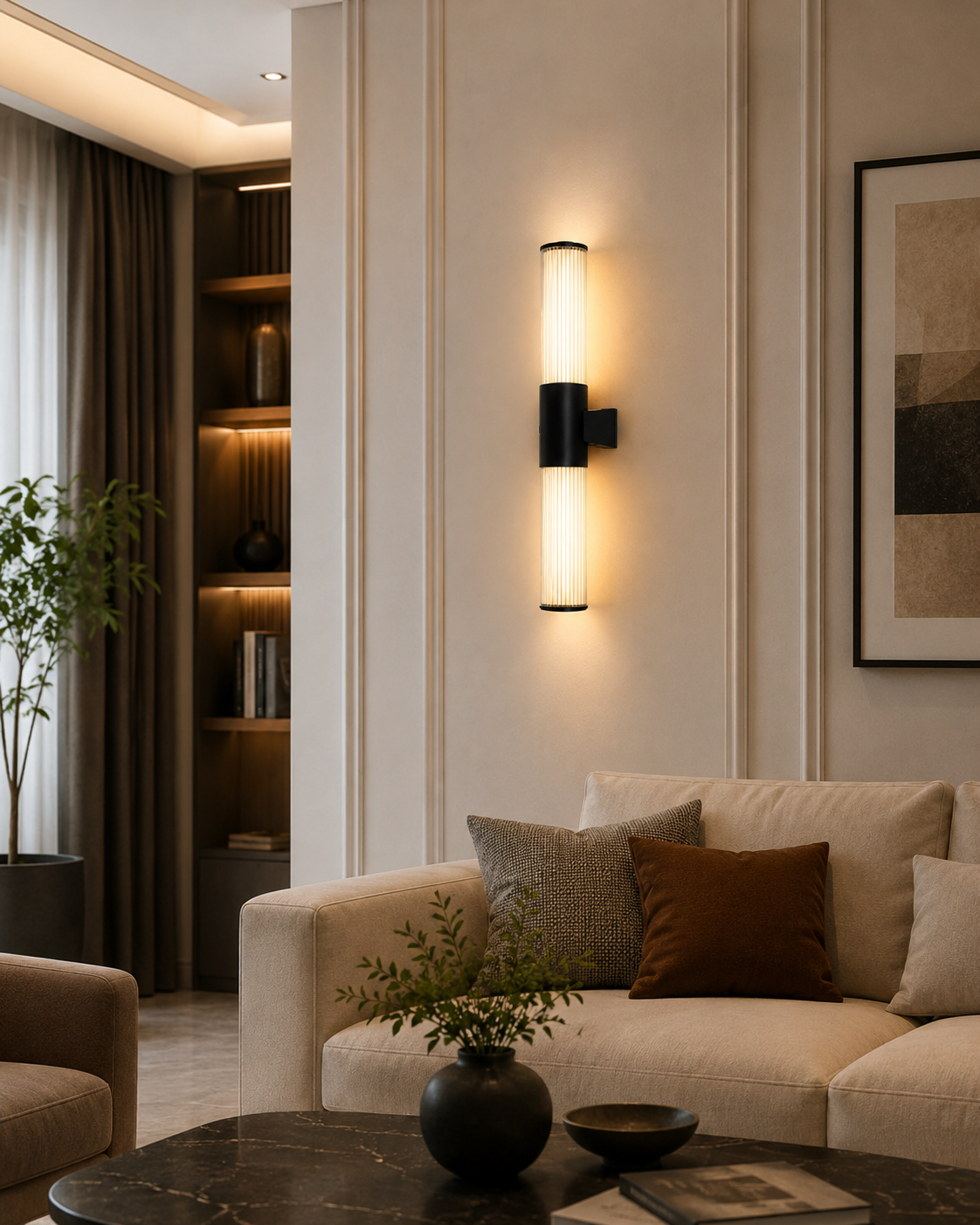 HDC Modern Up & Down LED Wall Light for Bedroom, Living Room