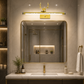 HDC Luxury Gold Deer LED Mirror Wall Light for Washroom, Vanity Area
