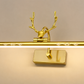 HDC Luxury Gold Deer LED Mirror Wall Light for Washroom, Vanity Area