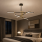 HDC Luxury Modern Geometric LED Chandelier for Bedroom, Living Room