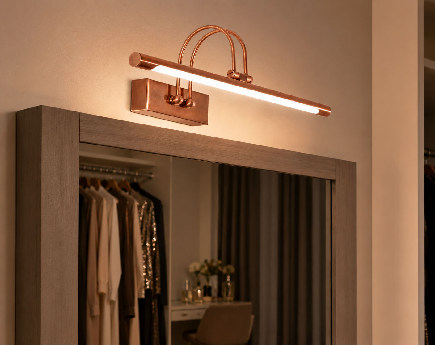 HDC 12W Copper LED Vanity Lights Modern Bathroom, Picture & Accent Wall Light