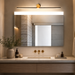 HDC 12W Modern Black Golden Body LED Wall Light Mirror Vanity Picture Lamp - Warm White