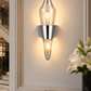 HDC Modern Crystal Gold/ Black Wall Light for Bedroom, Living Room