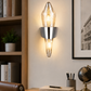 HDC Modern Crystal Gold/ Black Wall Light for Bedroom, Living Room