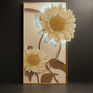 Hdc Modern Art Wall Painting Of Led Wall Flower Painting, Beautiful Painting Living Room Art Large Mural Crystal Porcelain Painting (24*48 IN)