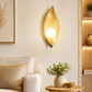 HDC Modern Leaf Design Resin Wall Light for Bedroom, Living Room