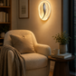 HDC Modern Gold/ Silver Resin Wall Light for Bedroom, Living Room