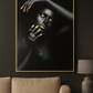 Hdc Sexy Gold Lip Black Woman Figure Canvas Painting Wall Art Posters for Living Room Home Wall Decor