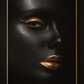 Hdc Sexy Gold Lip Black Woman Figure Canvas Painting Wall Art Posters for Living Room Home Wall Decor