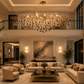 HDC Premium Handcrafted Crystal Ceiling Chandelier for Bedroom, Living Room