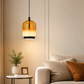 HDC Luxury Smoky/ Amber Glass Pendant Light for Bedroom, Living Room