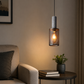 HDC Modern Industrial Terrazzo & Gold Mesh Pendant Light