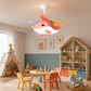HDC Cute Whale Kids Ceiling Fan Light for Kids Bedroom, Nursery, Playroom