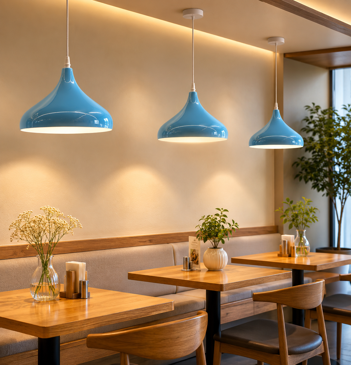 Ojaro Modern Dome Metal Pendant Light for Dining & Kitchen, Bedroom, Cafe
