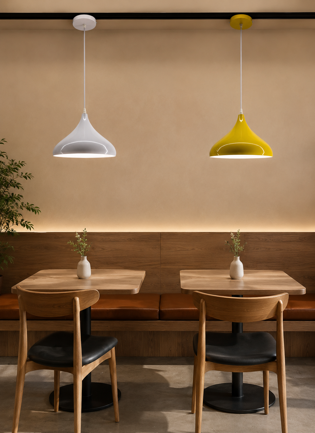 Ojaro Modern Dome Metal Pendant Light for Dining & Kitchen, Bedroom, Cafe